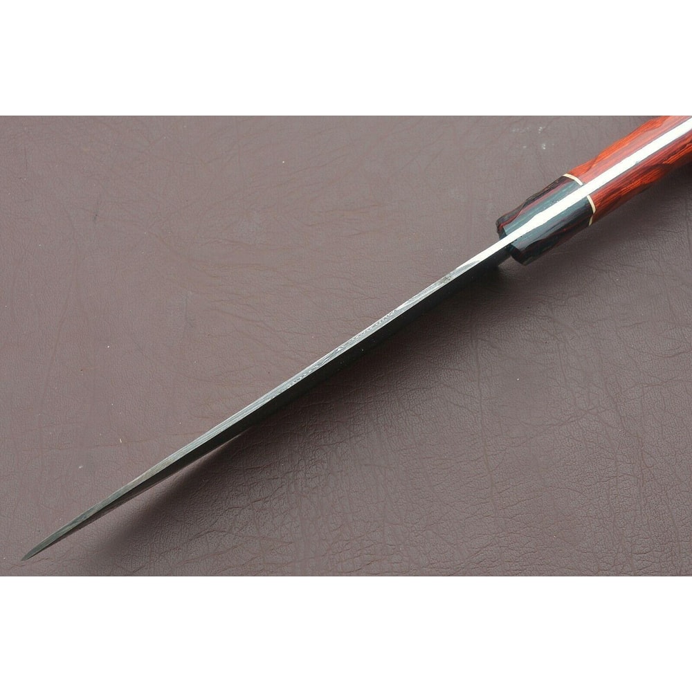 Custom Damascus Steel Kitchen Knife 12 Inch Handmade Chef Knife 2