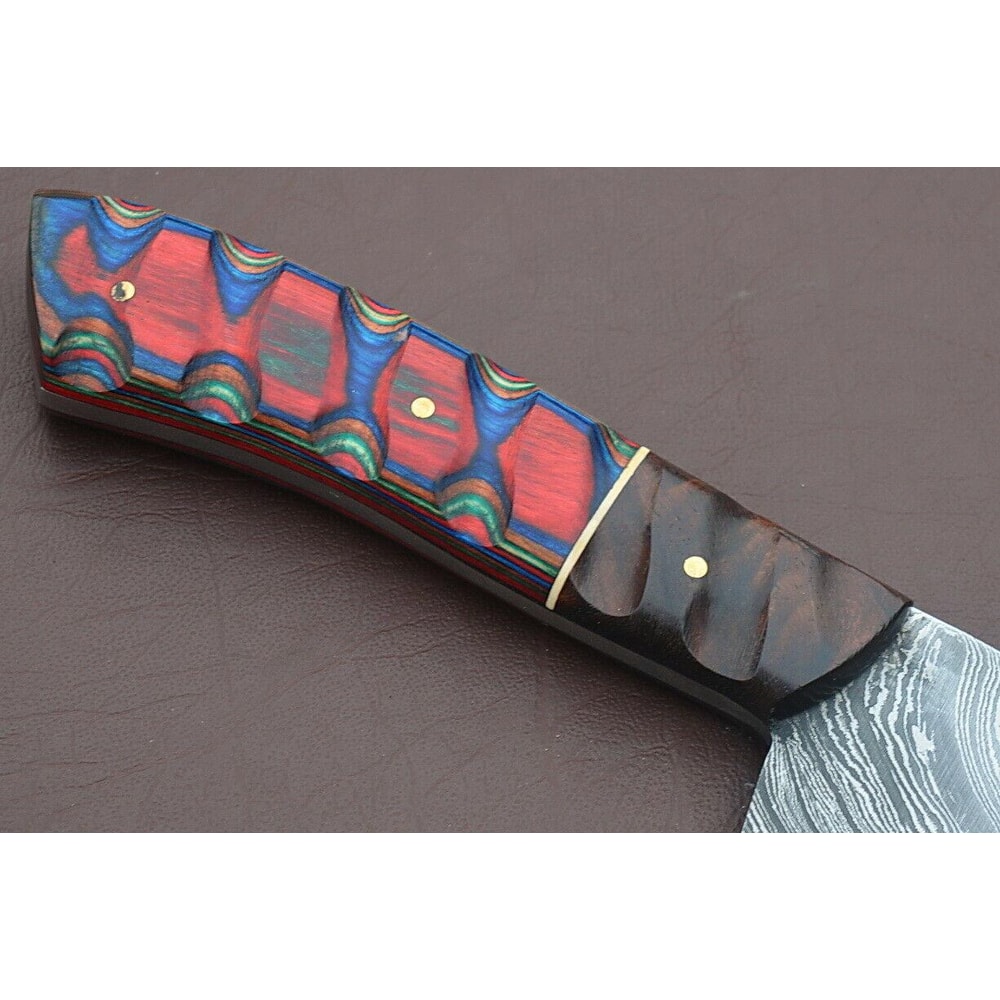 Professional Handmade Damascus Kitchen Knife 12 Inch Full Tang Chef Blade 1