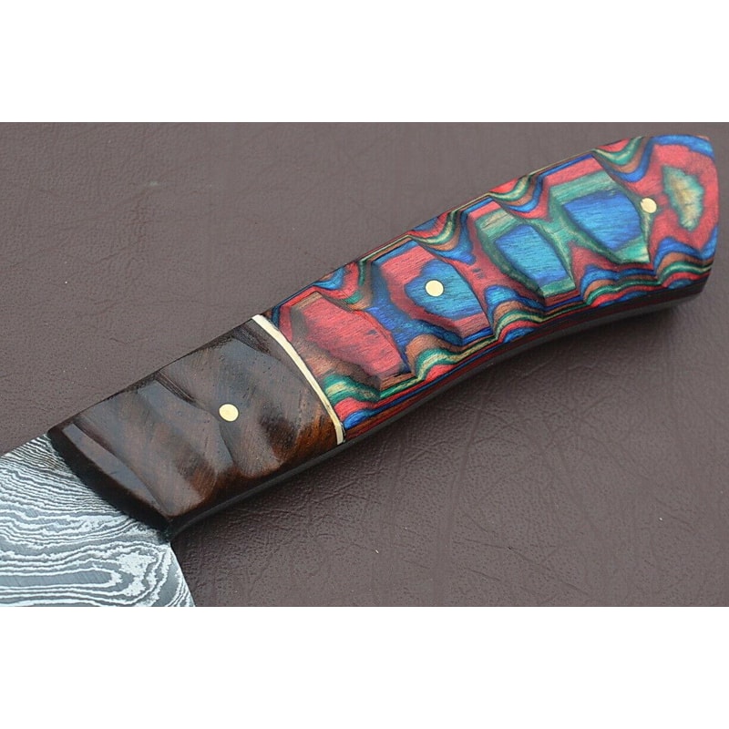 Professional Handmade Damascus Kitchen Knife 12 Inch Full Tang Chef Blade 3