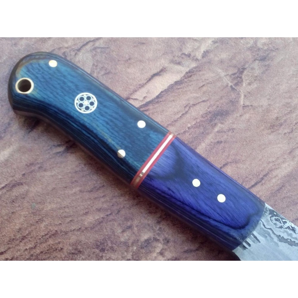 HandForged Damascus Steel Chef Knife With Premium Rosewood Handle 2