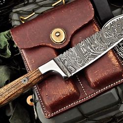 custom handmade damascus french chef knife | zebrawood handle | 512 layer firestorm steel