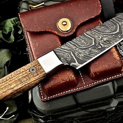 artisan damascus steel french chef knife | 512 layers firestorm pattern | exotic wood handle