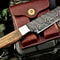 Artisan Damascus Steel French Chef Knife 512 Layers Firestorm Pattern Exotic Wood Handle 0