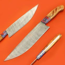 professional handmade damascus chef knife | durable popluar handle