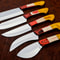 Hand Forged D2 Chef Knife Set Pakka Wood Handle Kitchen Collection 2