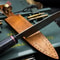 Premium Handmade Damascus Steel Chef Knife With Wooden Handle Leather Sheath 1