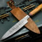 Hand Forged Damascus Steel Kitchen Knife Full Tang Wooden Handle Chef Blade 0