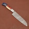 Custom Handmade Damascus Steel Kitchen Chef Knife With Bone Handle Leather Sheath Premium Full Ta 3