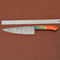 Handmade Damascus Steel Kitchen Chef Knife With Wooden Handle Leather Sheath 1