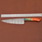 Handmade Damascus Steel Kitchen Chef Knife With Wooden Handle Leather Sheath 1