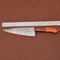Custom Forged Damascus Steel Chef Knife Full Tang Kitchen Cutting Knife 2