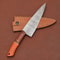 Custom Forged Damascus Steel Chef Knife Full Tang Kitchen Cutting Knife 3