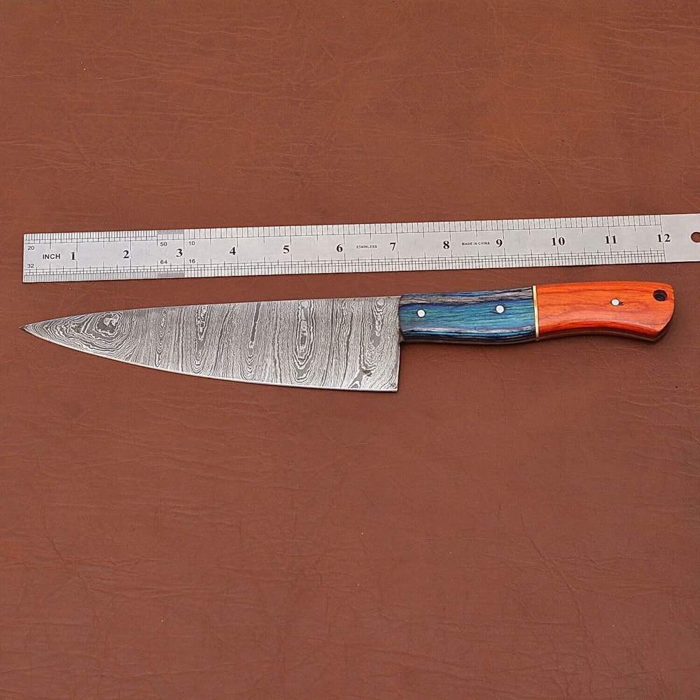 Professional Handmade Damascus Steel Chef Knife For Kitchen Filleting 1