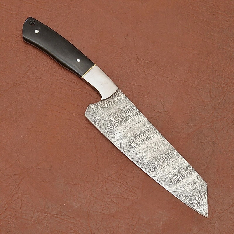 Professional Damascus Steel Kitchen Knife Handcrafted Wooden Handle 0