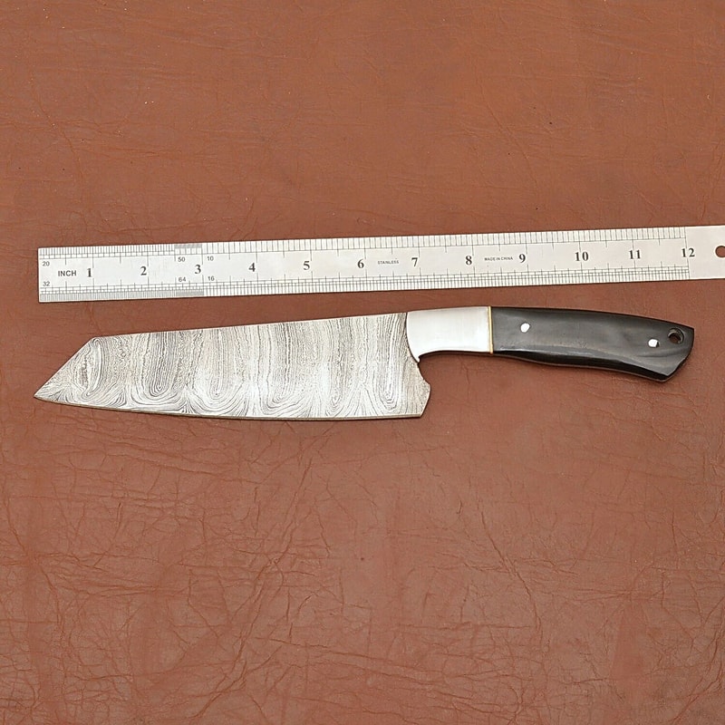 Professional Damascus Steel Kitchen Knife Handcrafted Wooden Handle 1