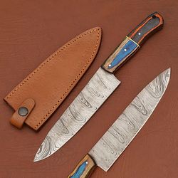 high-quality handmade damascus kitchen knife – perfect chef gift