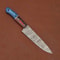 Custom Forged Damascus Steel Chef Knife Durable Wooden Handle Design 1