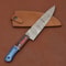 Custom Forged Damascus Steel Chef Knife Durable Wooden Handle Design 3