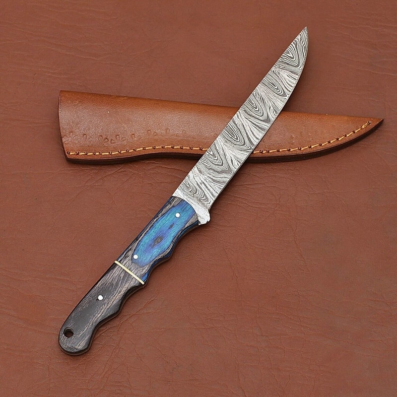 Handcrafted Damascus Steel Chef Knife Premium Wooden Handle Design 3