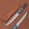 Handcrafted Damascus Steel Chef Knife Premium Wooden Handle Design 0