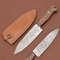Custom Forged Damascus Chef Knife  Full Tang Kitchen Essential 0
