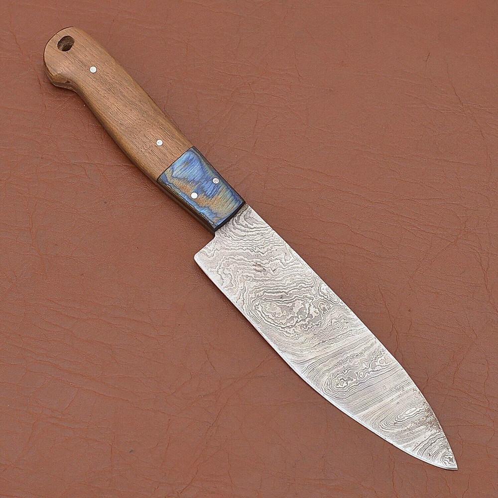Elegant Handmade Damascus Steel Knife  Chef Choice Kitchen Tool 1