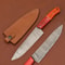 Luxury Damascus Steel Chef Knife Handmade Full Tang Kitchen Knife 0