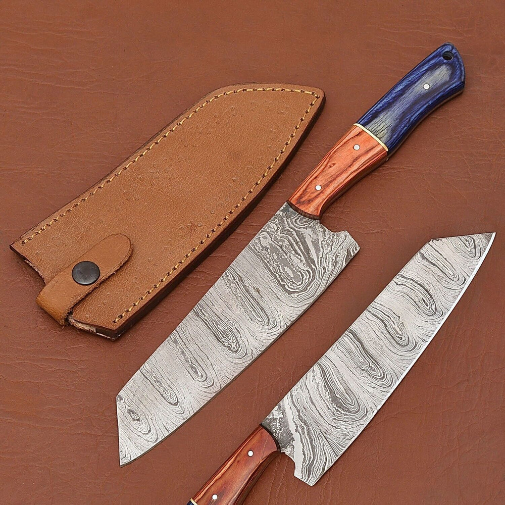 Masterpiece Handmade Damascus Chef Knife  Crafted For Kitchen Experts 0