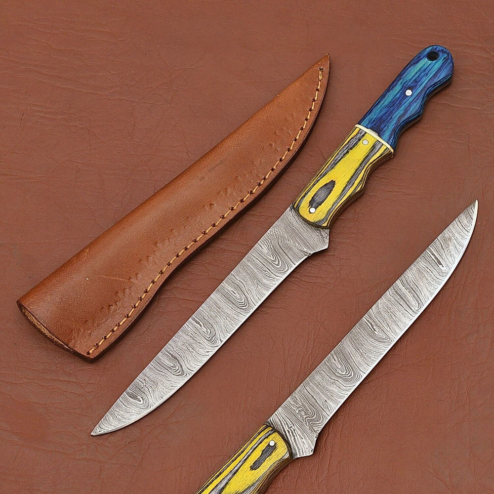Handmade Damascus Chef Knife  Crafted For Kitchen Experts 0
