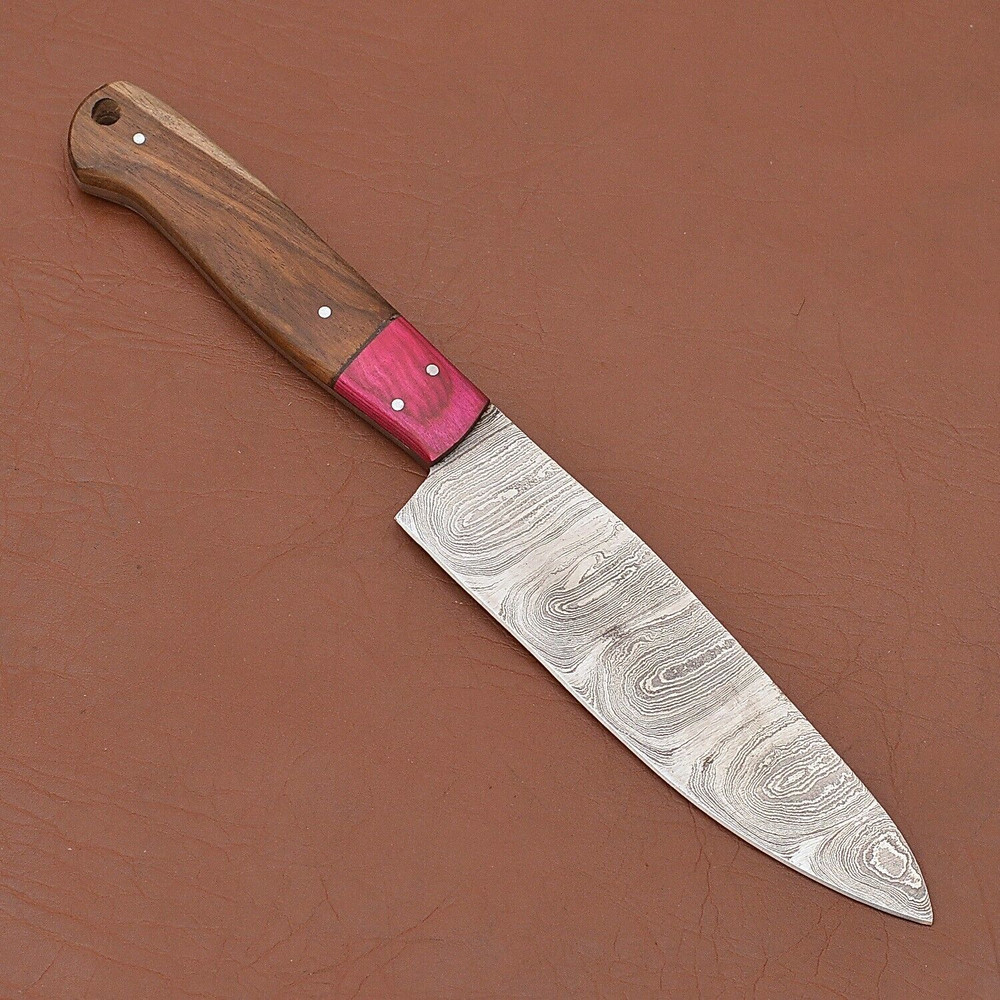 Hand Forged Damascus Steel Knife  Professional Chef  Kitchen Essential 1