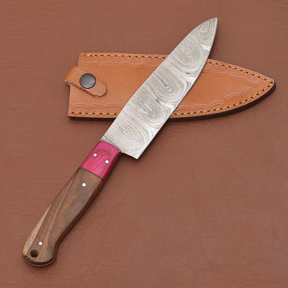 Hand Forged Damascus Steel Knife  Professional Chef  Kitchen Essential 3