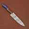 Custom Handmade Damascus Steel Chef Kitchen Knife With Wooden Handle Leather Sheath 12 Full Tang 1