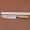 Custom Forged Damascus Steel Kitchen Knife Full Tang Chefs Knife With Wood Handle 2