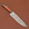 Artisan Forged Damascus Kitchen Knife Sharp 7 Inch Blade With Wooden Handle 1