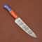 Custom Handmade Damascus Steel Cooking Knife Durable Chef Knife With Sheath 1