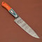 Luxury Handmade Damascus Chef Knife Perfect For Kitchen Hunting Camping 1