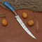 Handmade Damascus Steel Fillet Knife Custom Chef Knife With Wooden Handle Sheath 1