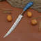Handmade Damascus Steel Fillet Knife Custom Chef Knife With Wooden Handle Sheath 0