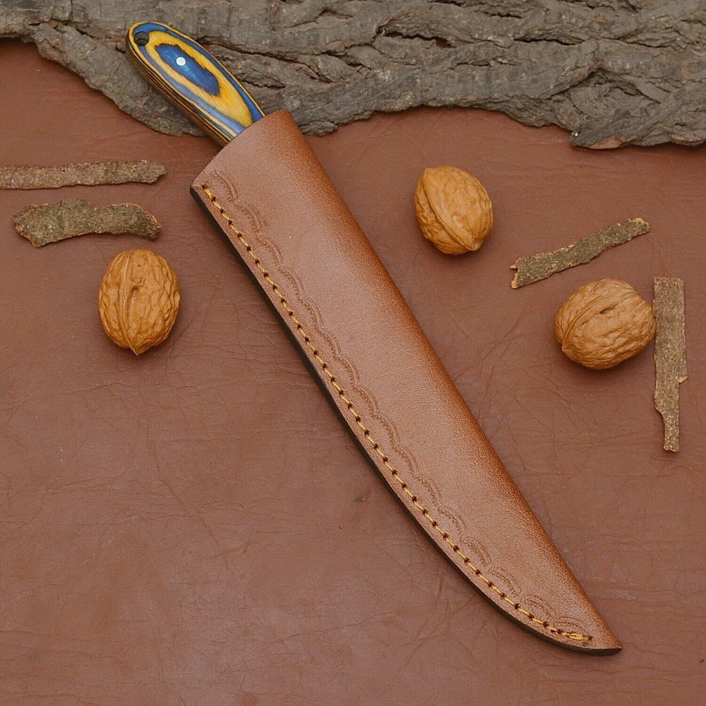 Authentic Damascus Steel Chef Knife Handmade Full Tang Fillet Blade 3