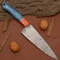 Authentic Damascus Steel Chef Knife Hand Forged Kitchen Outdoor Knife 2