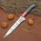 Luxury Handmade Damascus Chef Knife  Full Tang Blade With Leather Sheath 1