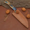 HighQuality Damascus Steel Kitchen Knife Handcrafted Wooden Handle 3