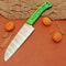 Custom Made Damascus Chef Knife Sharp Kitchen Blade With Wooden Grip 0