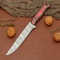 Handmade Damascus Steel Chef Knife Custom Kitchen Knife With Wooden Handle 2