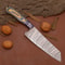Custom Artisan Damascus Steel Kitchen Knife Perfect Balance Grip 2
