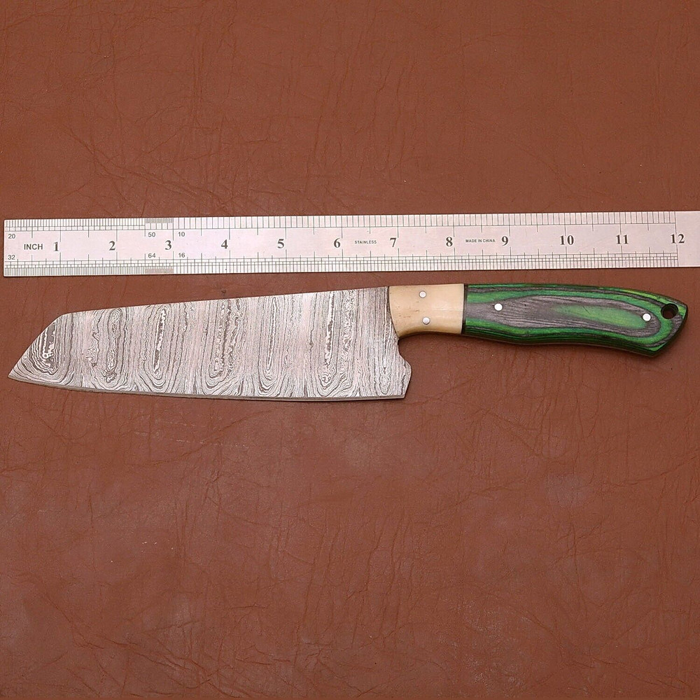 Collectors Handmade Damascus Steel Knife  ChefGrade Kitchen Tool 1