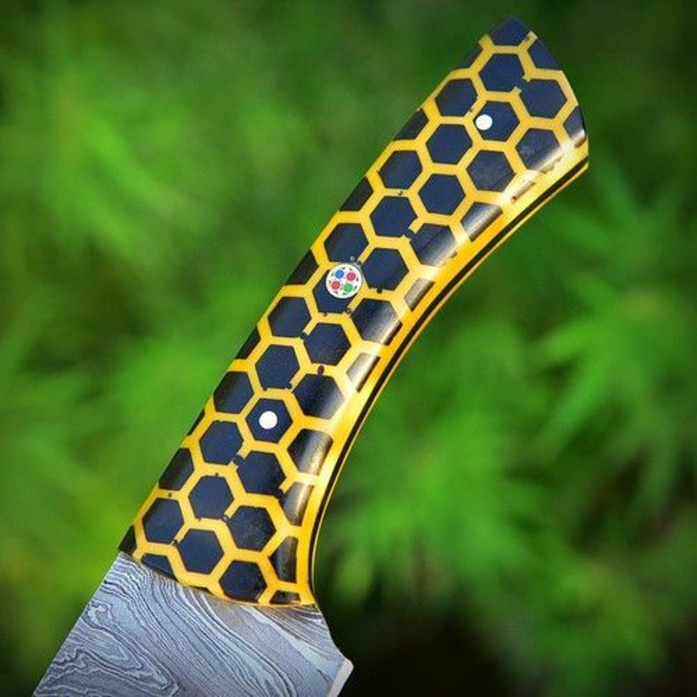 Custom Hand Forged Damascus Steel Chef Knife  Personalized Kitchen Gift 1