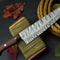 Custom Handmade Damascus Steel Chef Knife With Walnut Handle 2