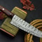 Custom Handmade Damascus Steel Chef Knife With Walnut Handle 0