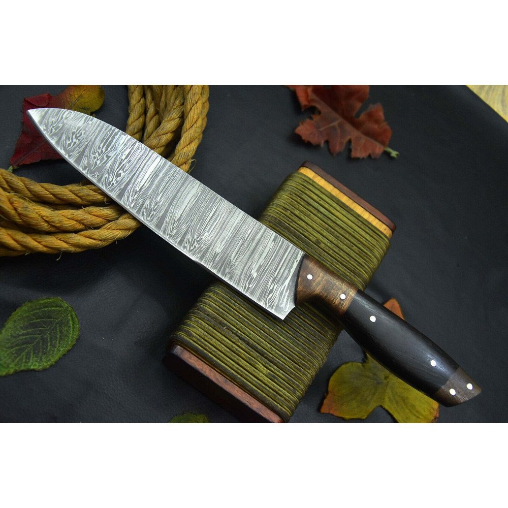 Handmade Damascus Chef Knife  Premium Kitchen Cutlery Gift 1